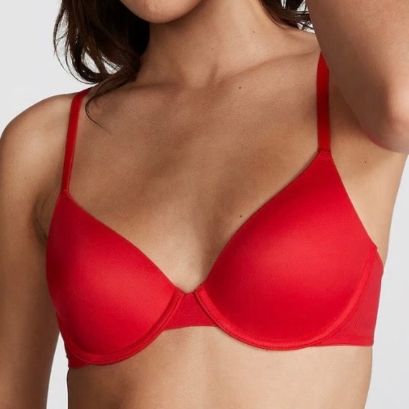 Victoria’s Secret Wear Everywhere T-Shirt Bra (Pepper Red) - Picture 1 of 5